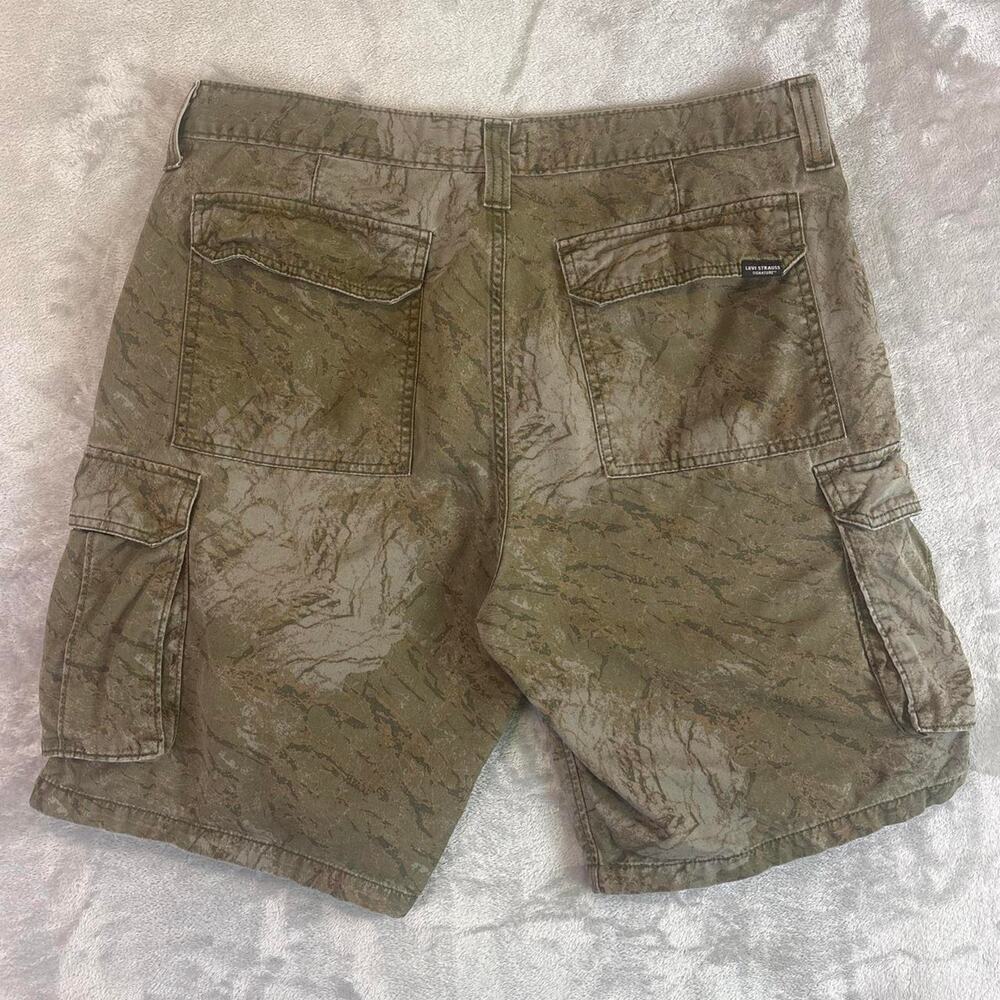 Levi Strauss Realtree Camo Cargo Shorts Mens Size 36 Outdoor Hunting